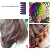 Rose® HairDye: Hair Coloring Comb Crayons Washable Temporary Dye Set