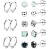 Jewelance™ StudEarrings: Minimalist Cartilage Pierce Stud Earrings Set
