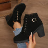Happy™ HeelBoots - Women's Stylish And Comfortable Buckle Block Heel Boots