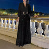 Icone™ ClassicJumpsuit - Elegant V-Neck Long Sleeve Sequin Classic Jumpsuit