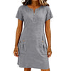 Icone™ BreezyDress: Summer Breezy Casual Dress With Front Pockets